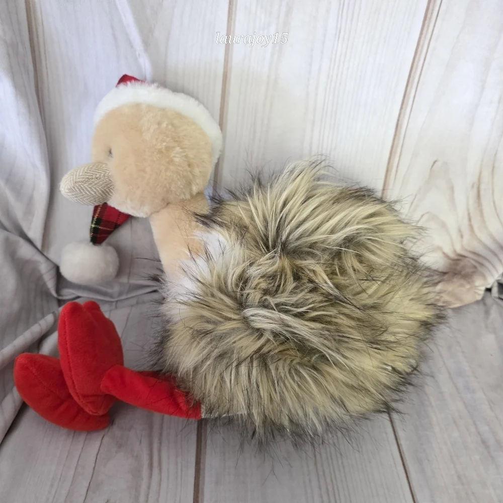 Pier 1 Savanna Ostrich Christmas Holiday Plush Shelf Sitter 20 Inch 2019